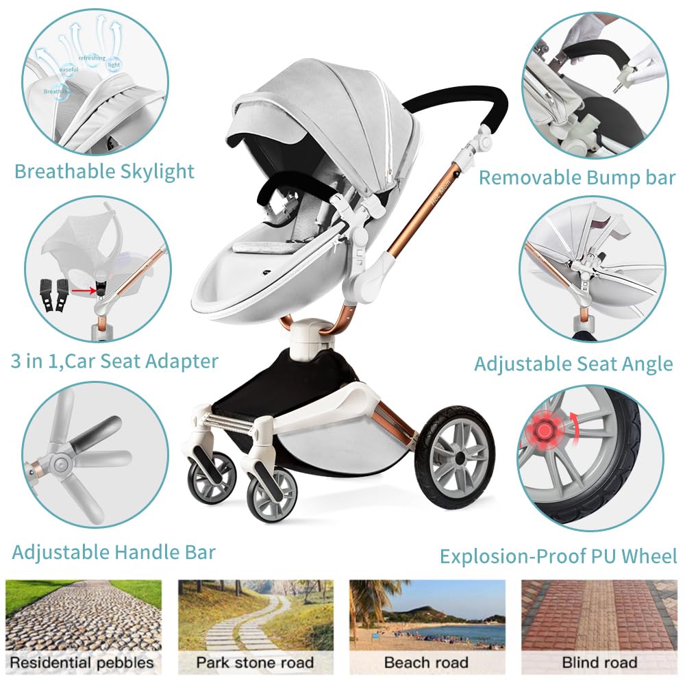 Baby Stroller Rotation Function