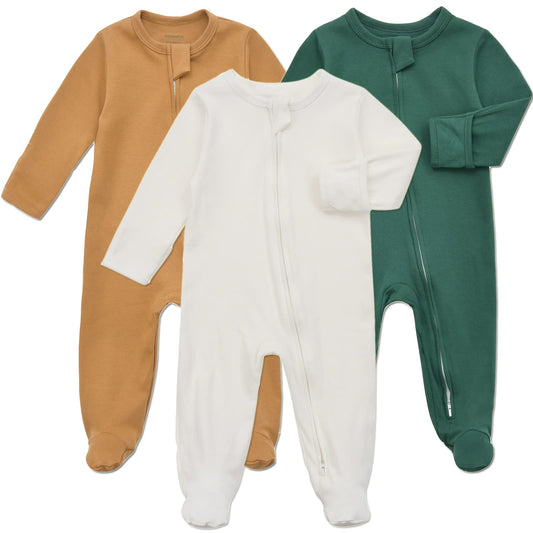 Pijama Baby Footie com punhos de luva