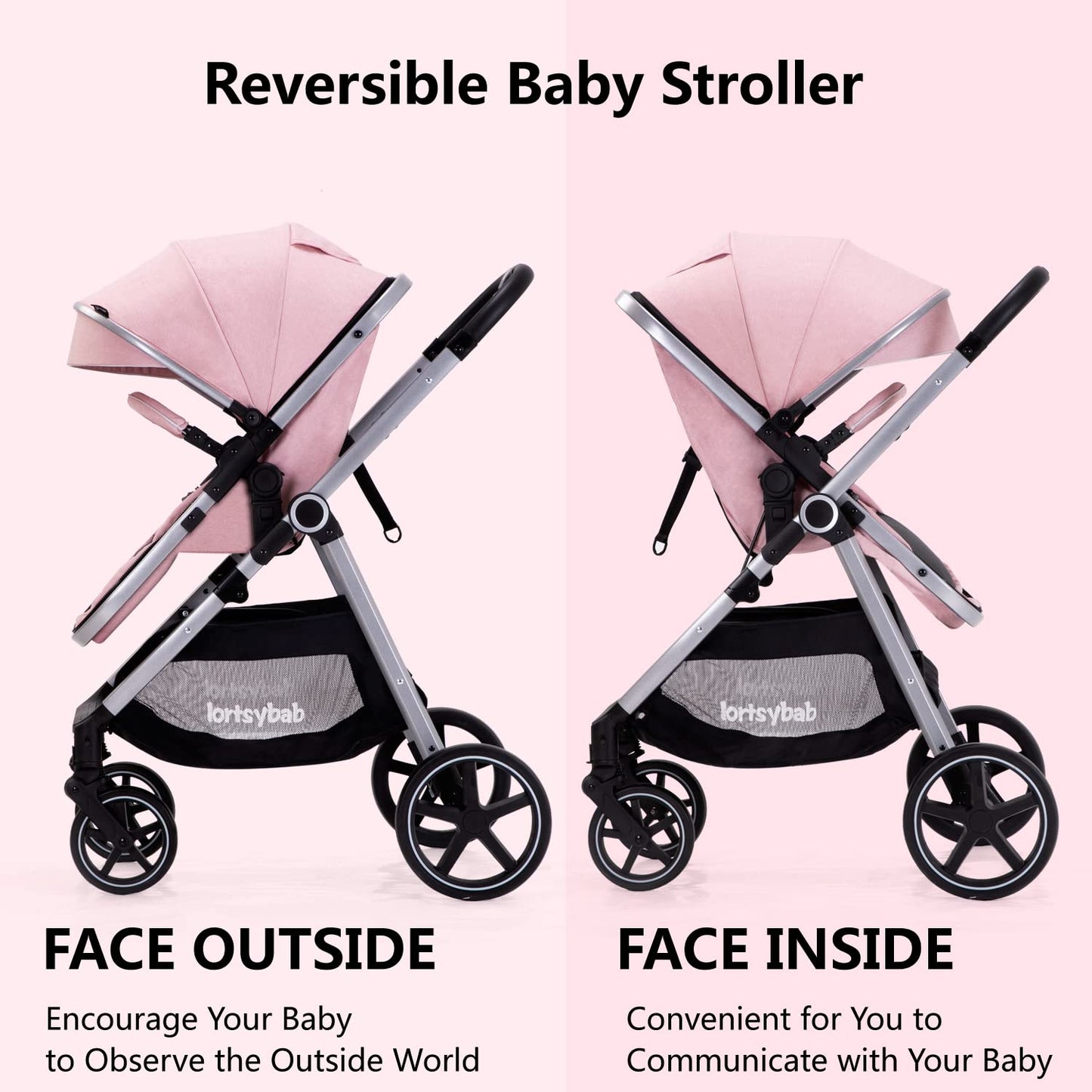 Baby Stroller with Bassinet Mode