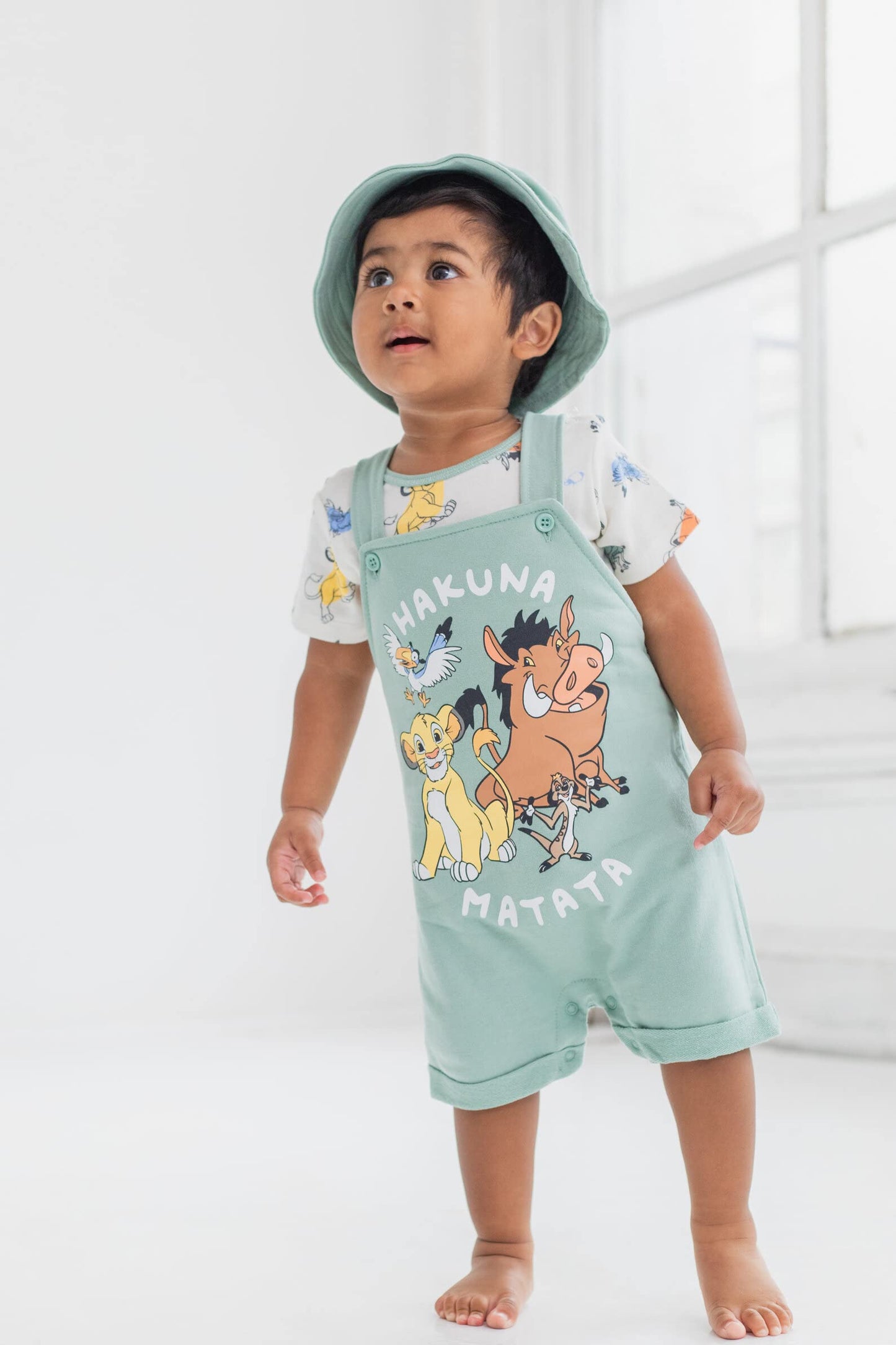 Baby Boys Short Overalls