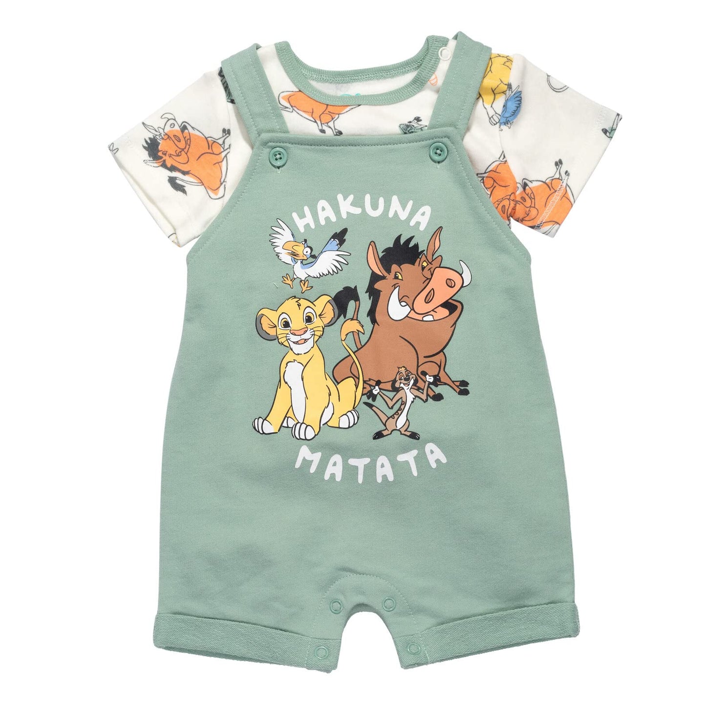 Baby Boys Short Overalls