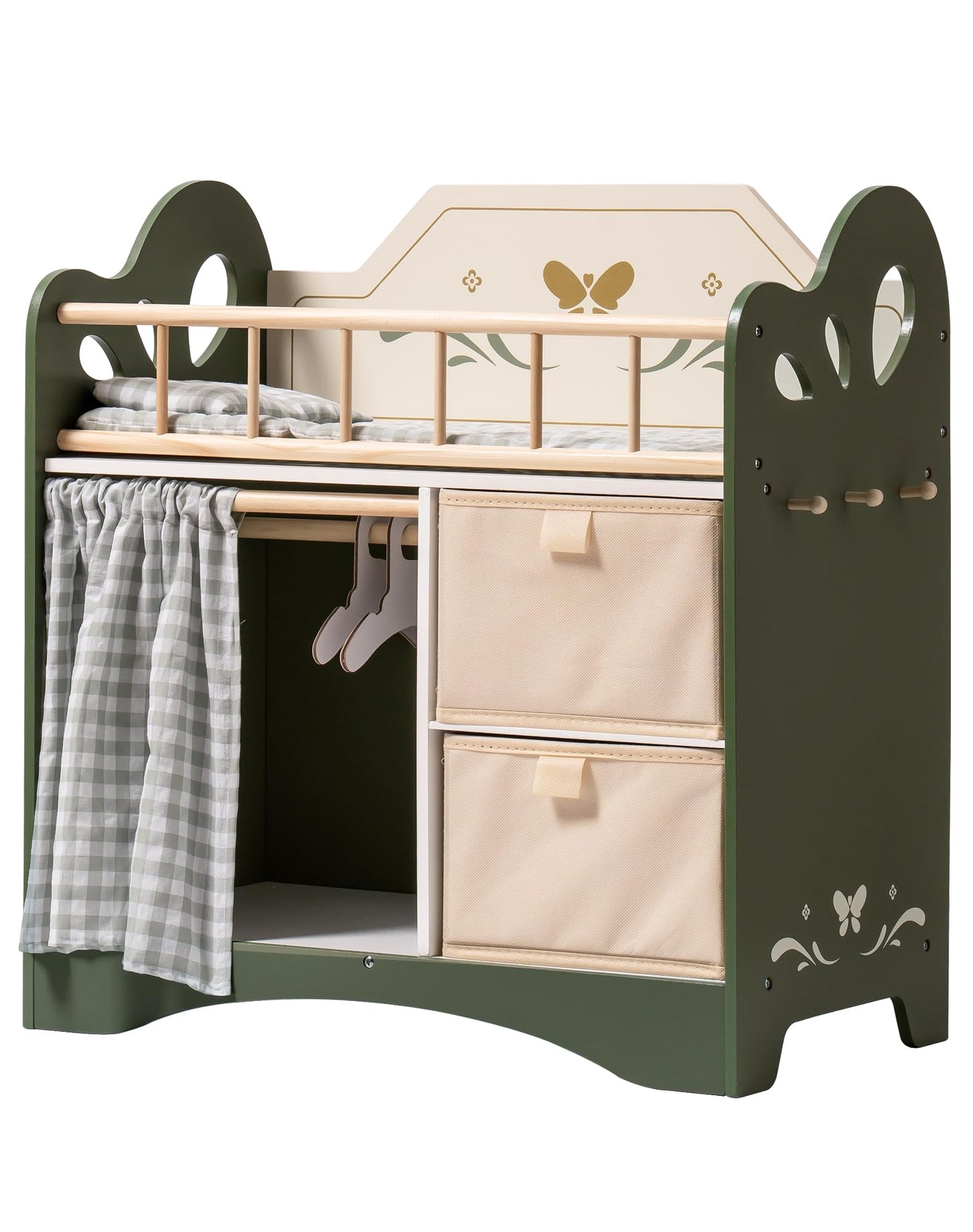 Toy Baby Crib with Storage