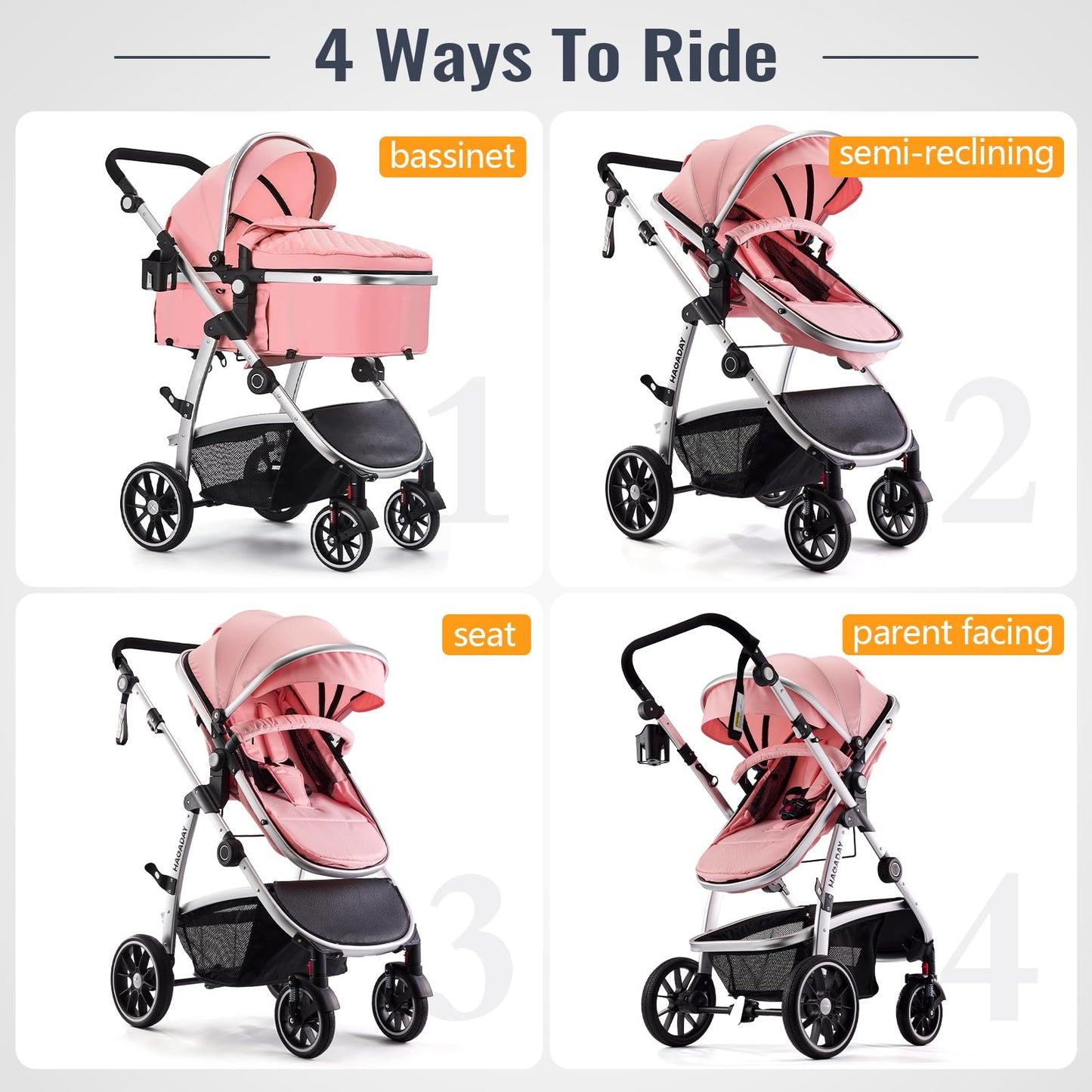 Newborn Stroller Pink