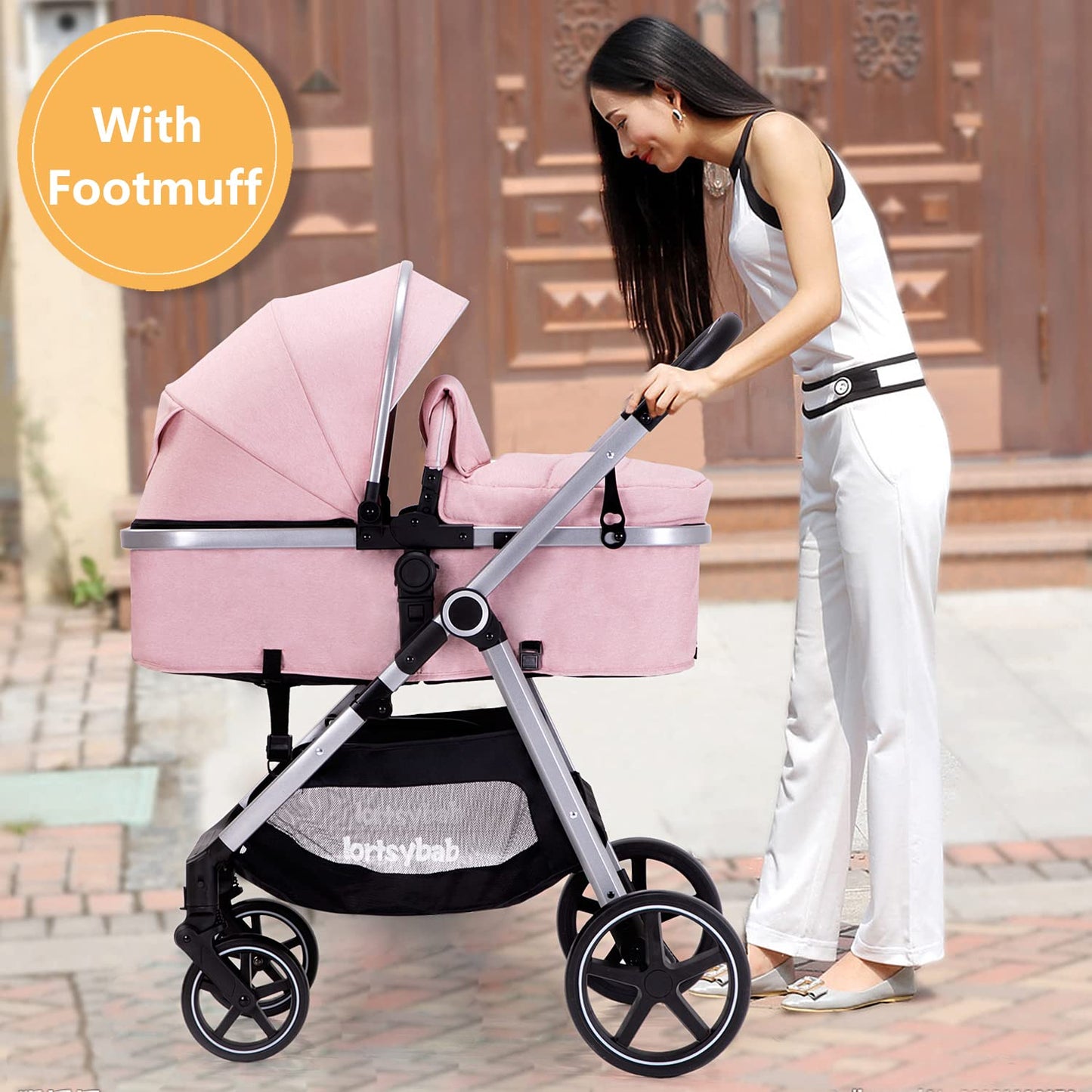 Baby Stroller with Bassinet Mode