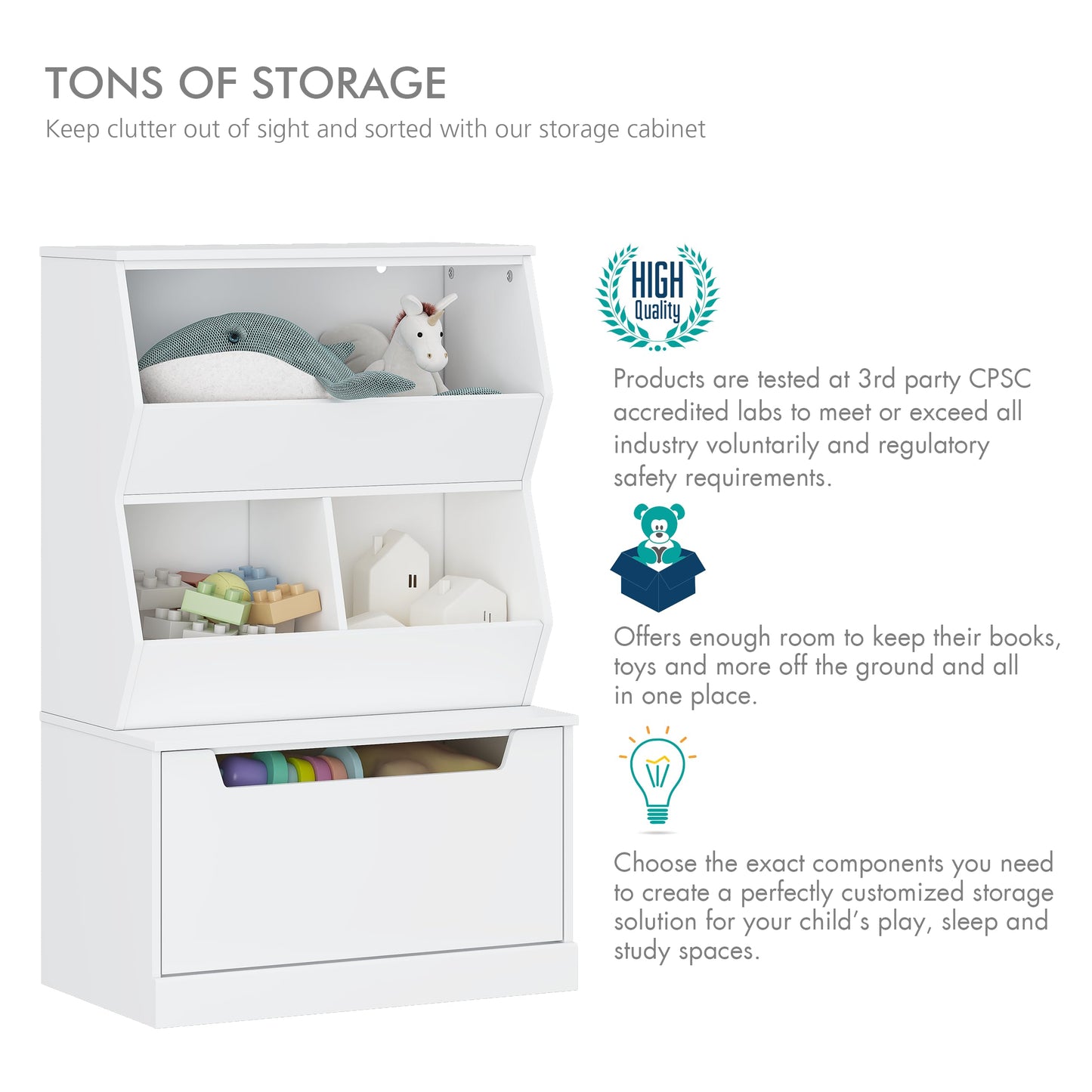 Kids Toy Storage Organizer