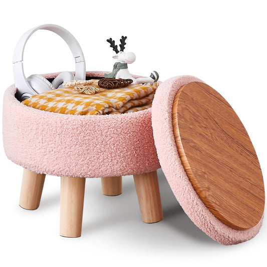 Storage Ottoman Pink